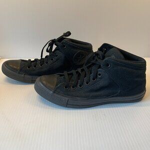 Converse Chuck Taylor black hightops.  EUC.